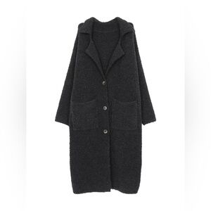 Women's Black Wool Coat
